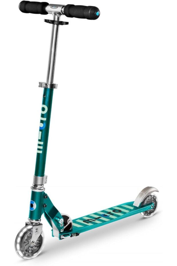 Sprite LED Scooter – Folding 2 Wheels Scooter with LED Lights, Lightweight and Portable, for C