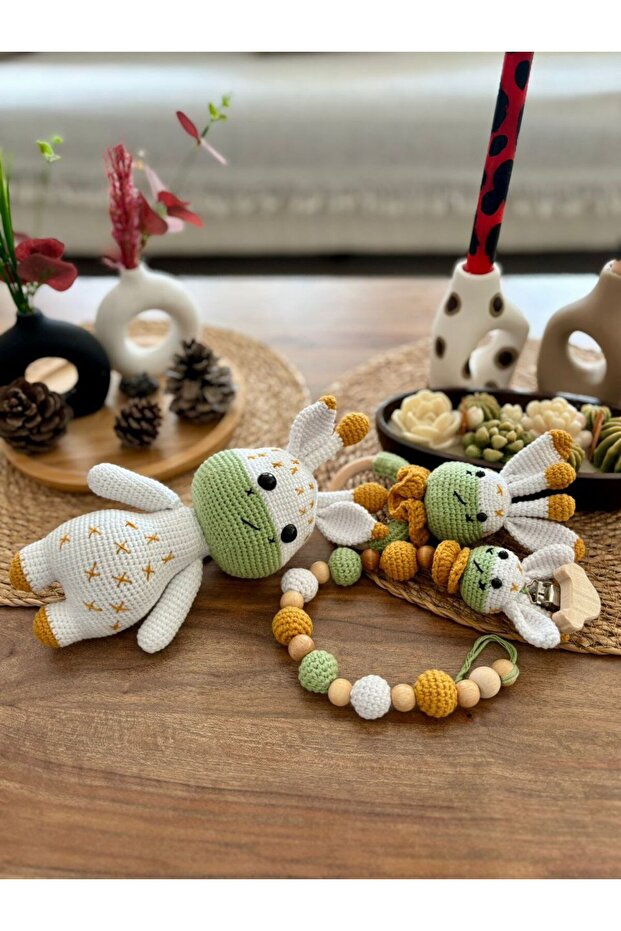 amigurumi tatlı zürafa 3lü set - 3