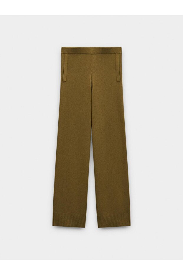 Elastik Bel Örme Pantolon - 6