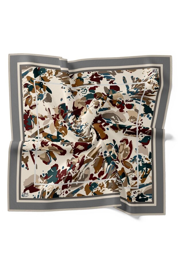 Batik Desen Işıltılı Kristal Eşarp - 1