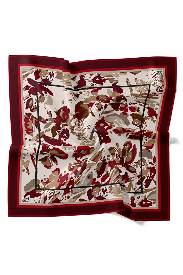 Batik Desen Işıltılı Kristal Eşarp - 1