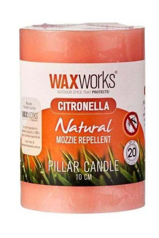 Citronella Pillar Candle 10 Cm Assorted Color