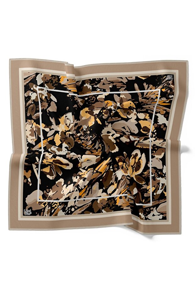 Batik Desen Işıltılı Kristal Eşarp - 1