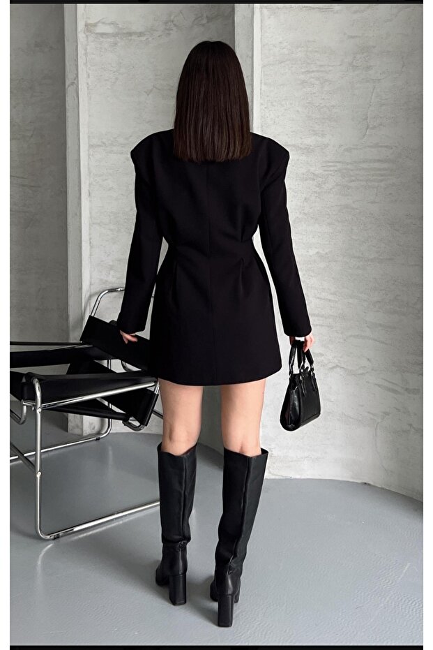 Önden düğmeli ceket modeli - 3