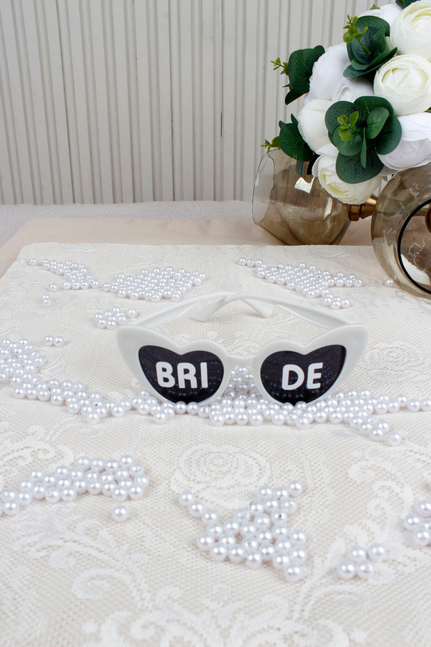 Bride Groom White Bridal Groom Glasses Party Accessory Wedding Engagement Photo Shoot Henna