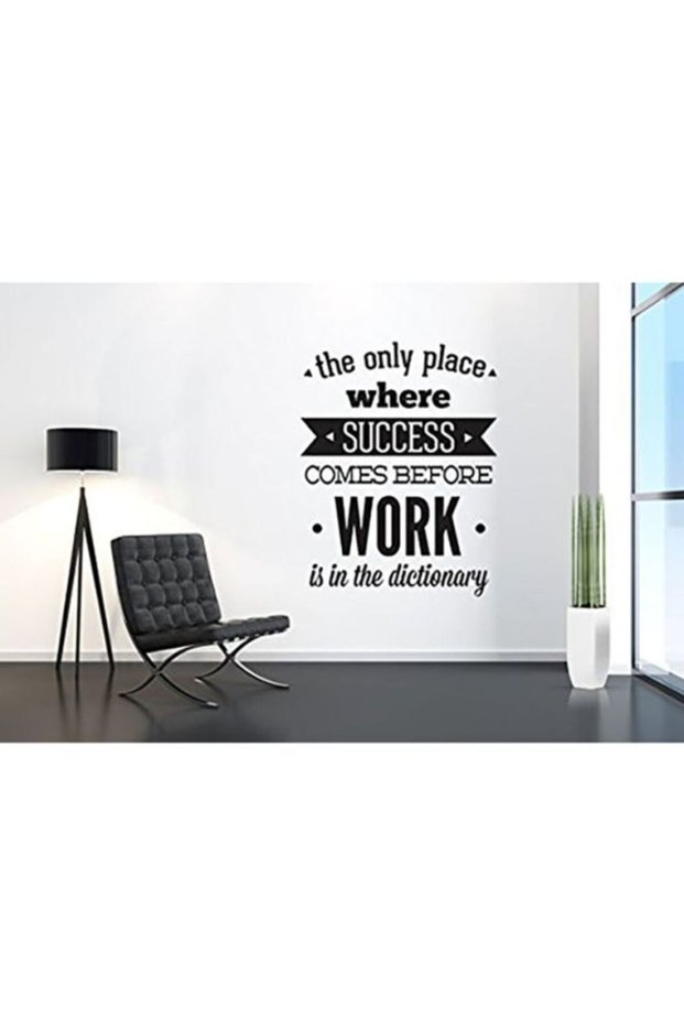Creative Office Quotes Wall Decal Black 60x80cm