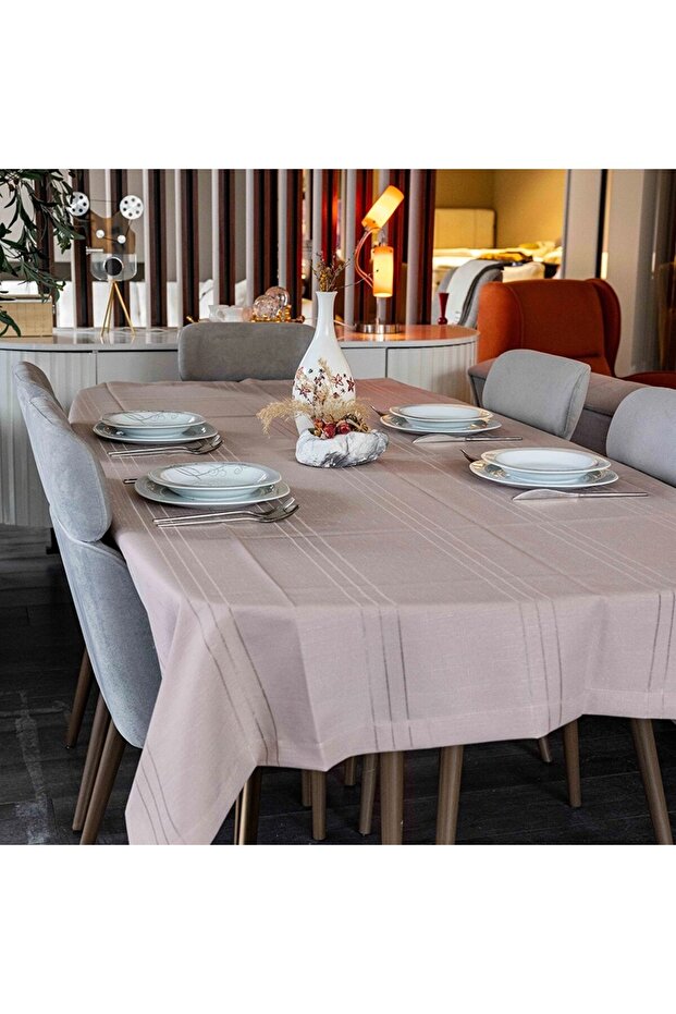 Striped Tablecloth - 1