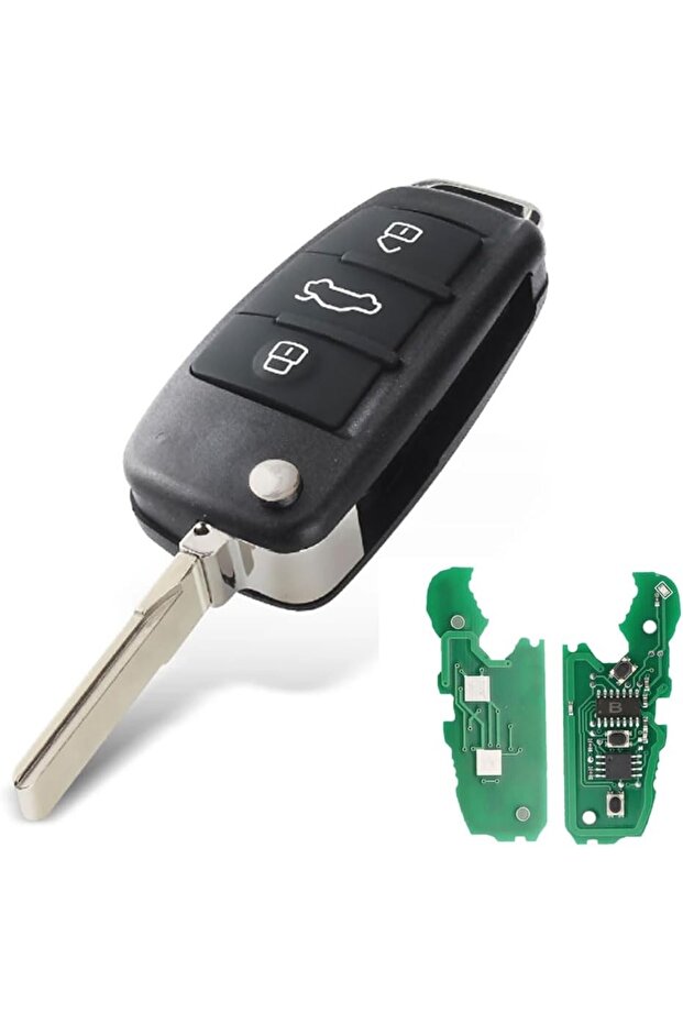 Cheie auto programabilă cu 3 butoane pentru Audi Q7 B7 Q3 A3 TT A2 A8 A6 A6L A4 S5 C5 C6 B6 A4L A5 - 1