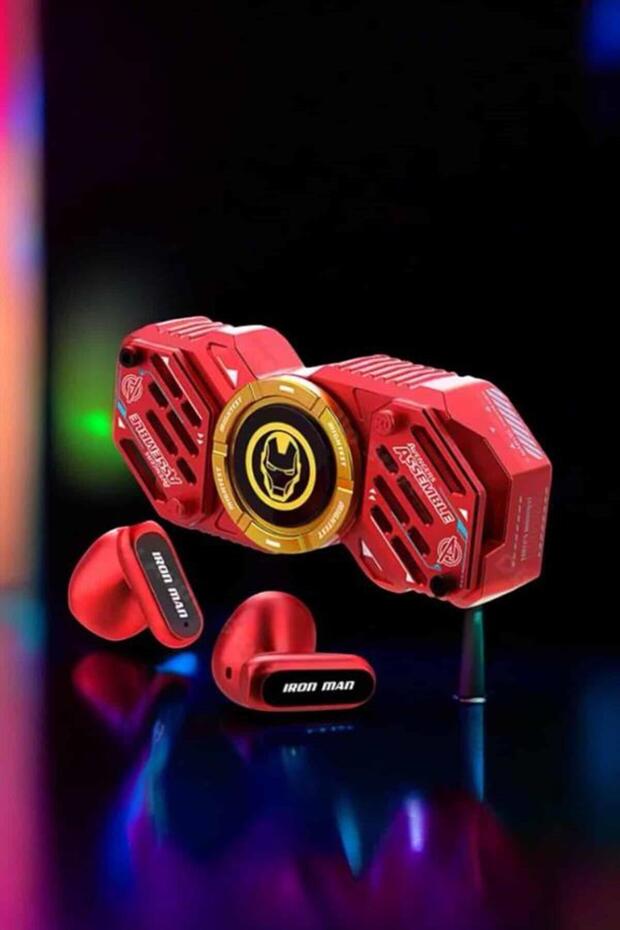 Stres Çarklı Bluetooth Kulaklık Kablosuz Kırmızı Yüksek Ses Kaliteli - 3