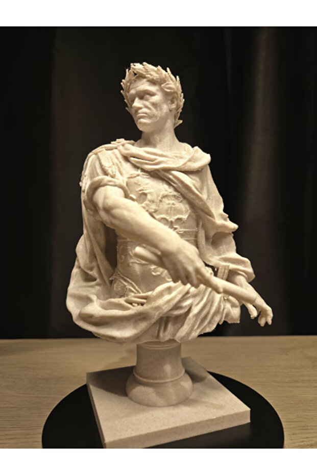 Rönesans İmparator Gaius Julius Caesar Heykeli 20 cm - 1