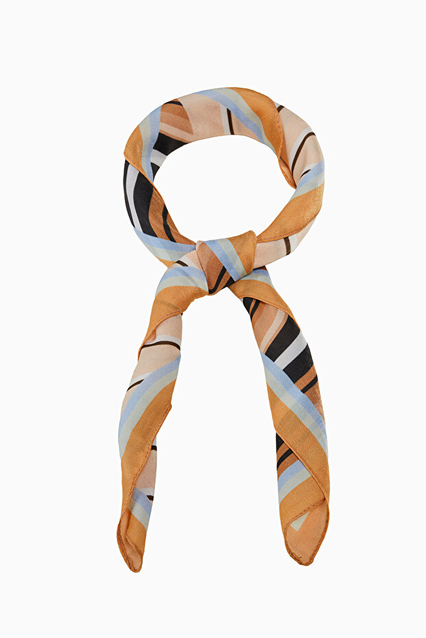 وشاح مودال منقوش مخطط - 4