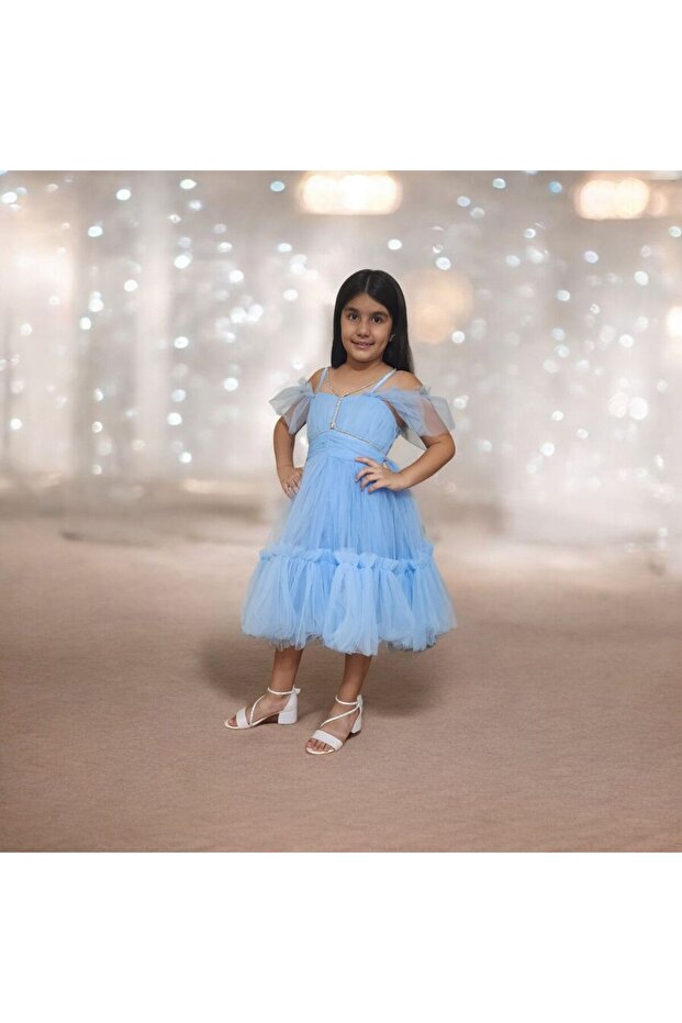 Sim Ip Aski Girl's Short Evening Dress