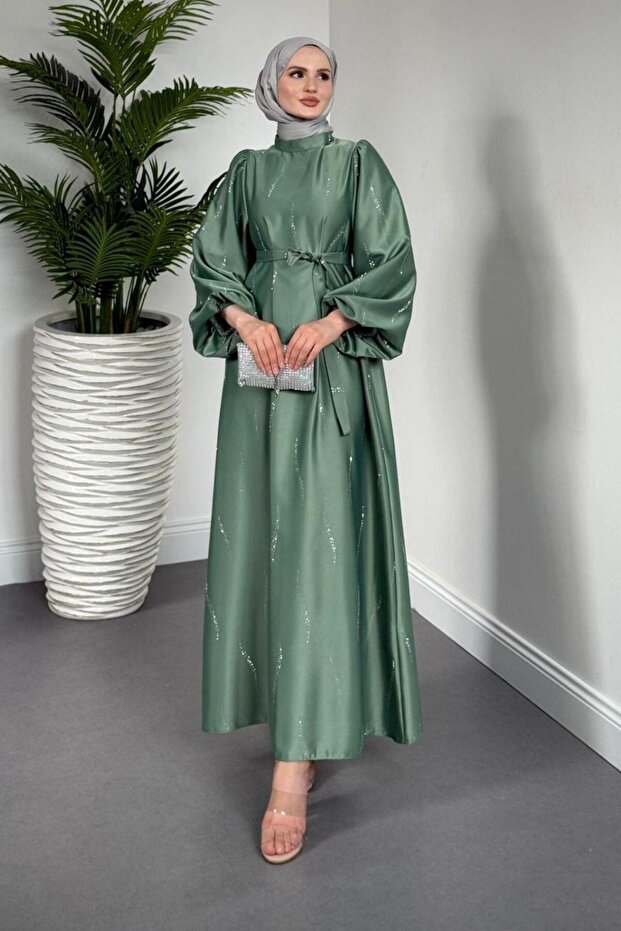 Rochie regală verde - 1