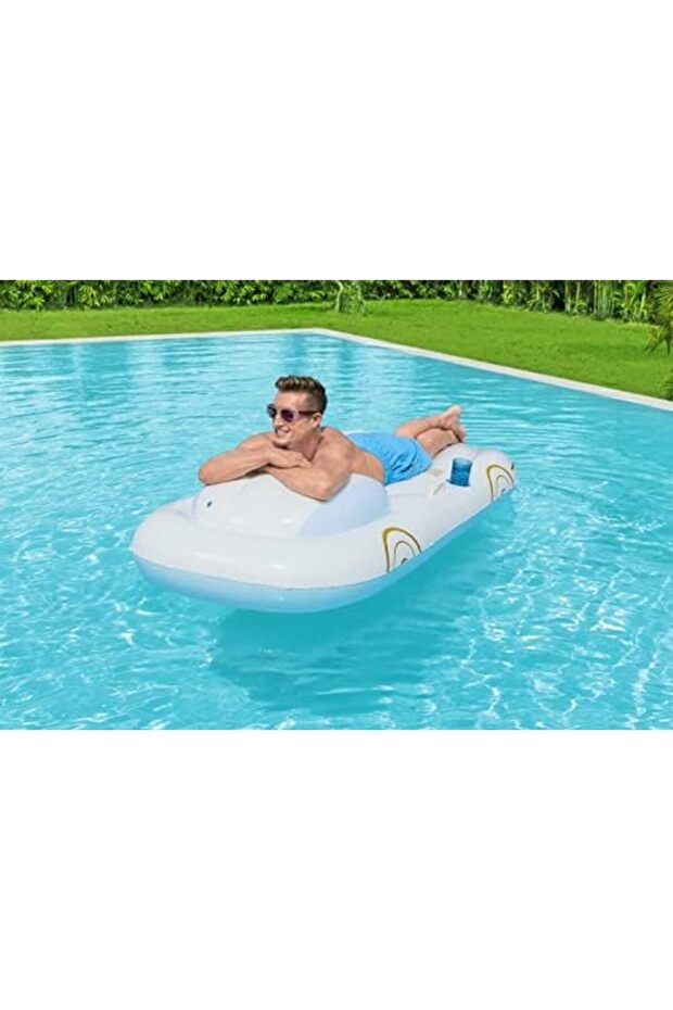 H2OGO! Deluxe Comfort Plush Pool Floats | Single and Double Lounges and Loungers for Adults - 8