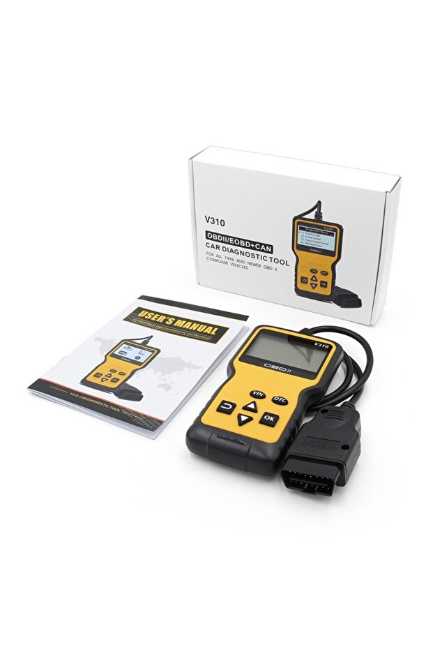 ® V310 Car Diagnostic and Scan Tool, OBD2, Read/Clear Fault Codes, LCD Screen, ABS/ESP/SRS, - 6