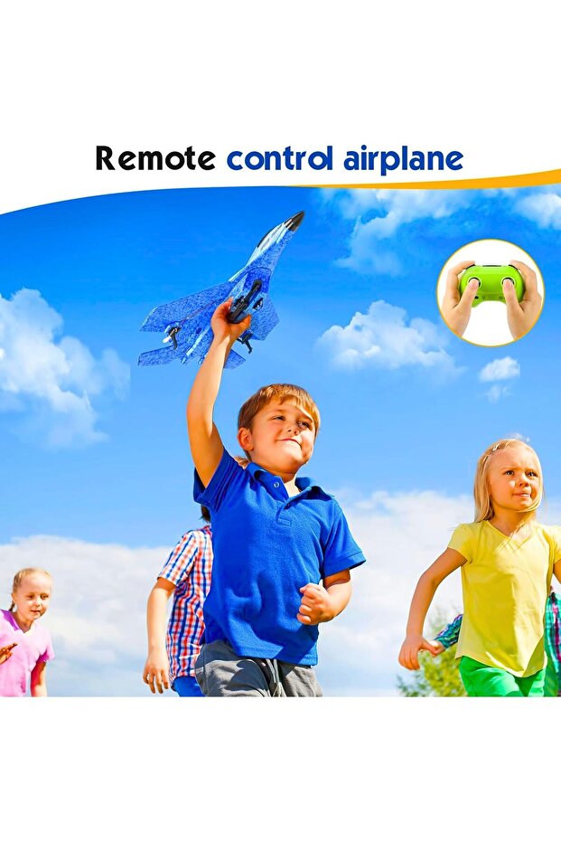 RC Plane, Remote Control Wireless Airplane Toy - F22 Fighter Model, 2.4GHz 2CH RC Plane with - 7