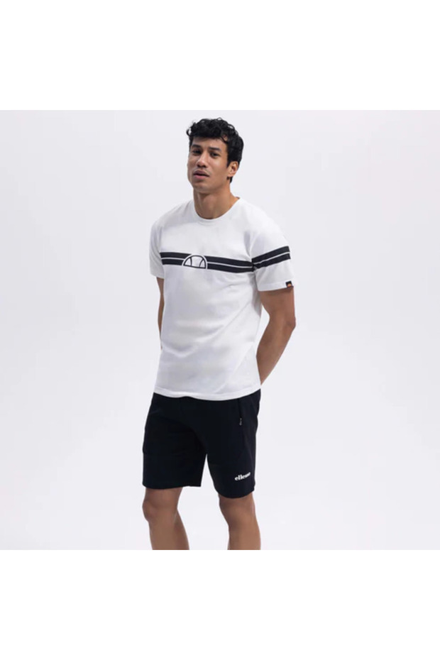 Crew Neck Ecru Men's T-Shirt Em442