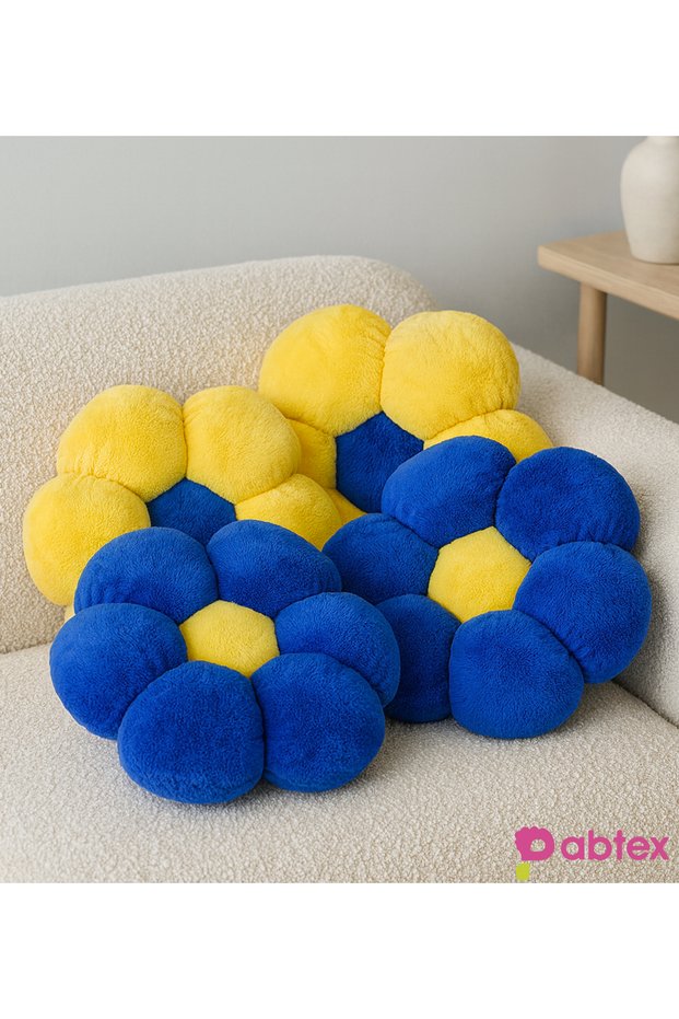 4-Piece Fan Plush Daisy Pillow Set – Bring Team Spirit to Your Decor