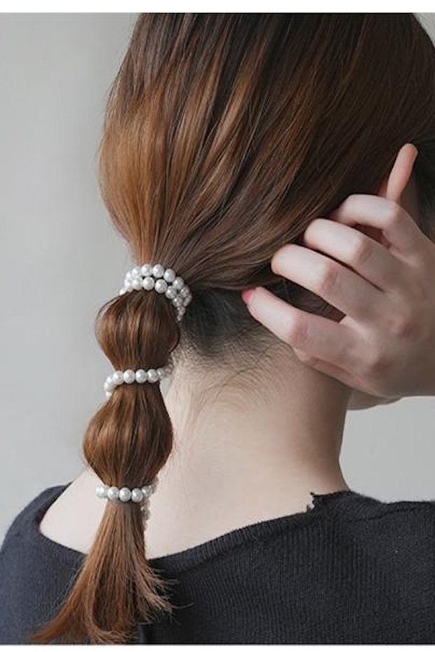 White Color Pearl Hair Accessory