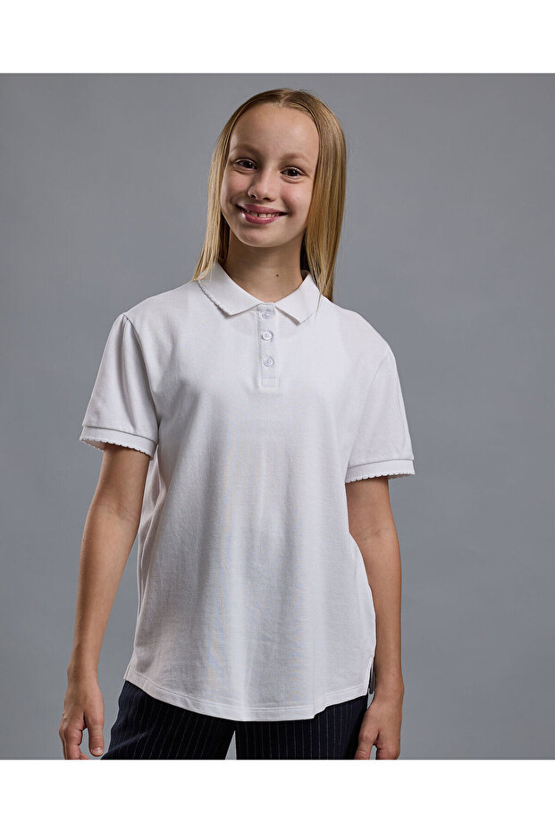 2 Pack Solid Polo T-Shirts with Short Sleeves