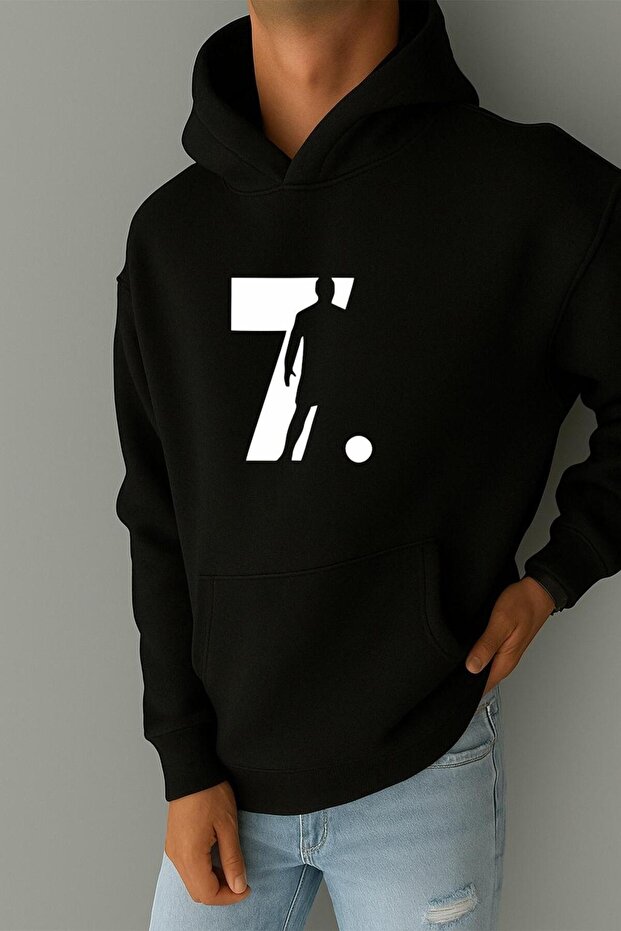 3 Yarn Combed Cotton Cr7 Printed Sweatshirt