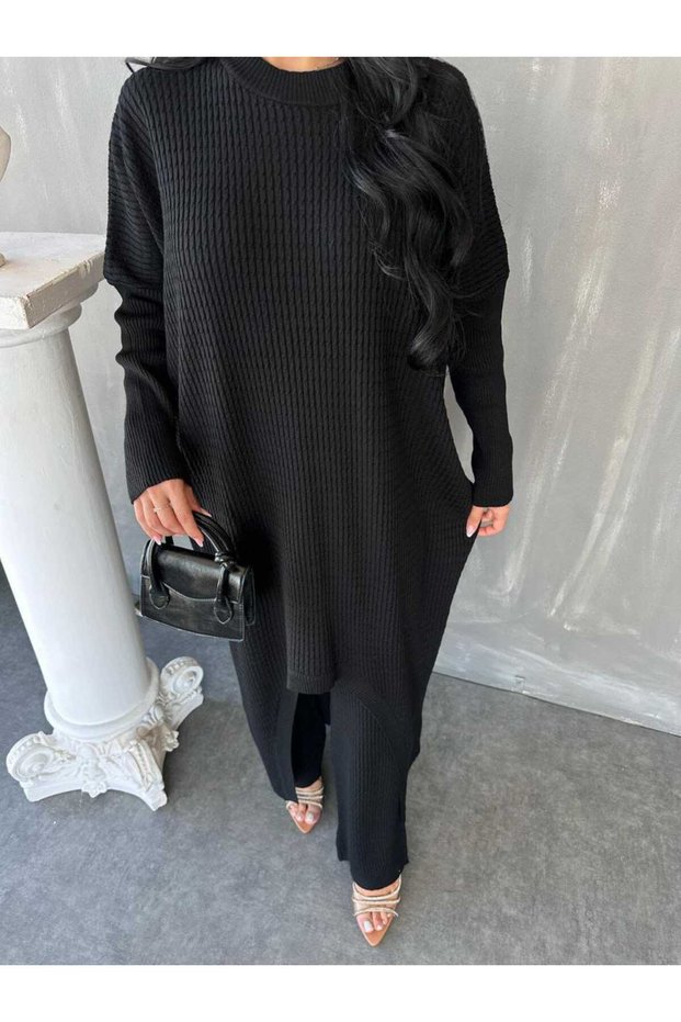 Women's Hair Braided Knitwear Set