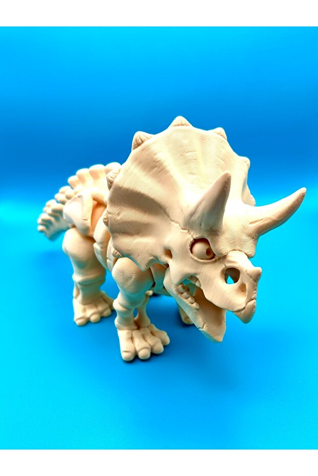 Dinozor Oyuncağı, Gerçekçi Triceratops Modeli - Büyük Boy - 1