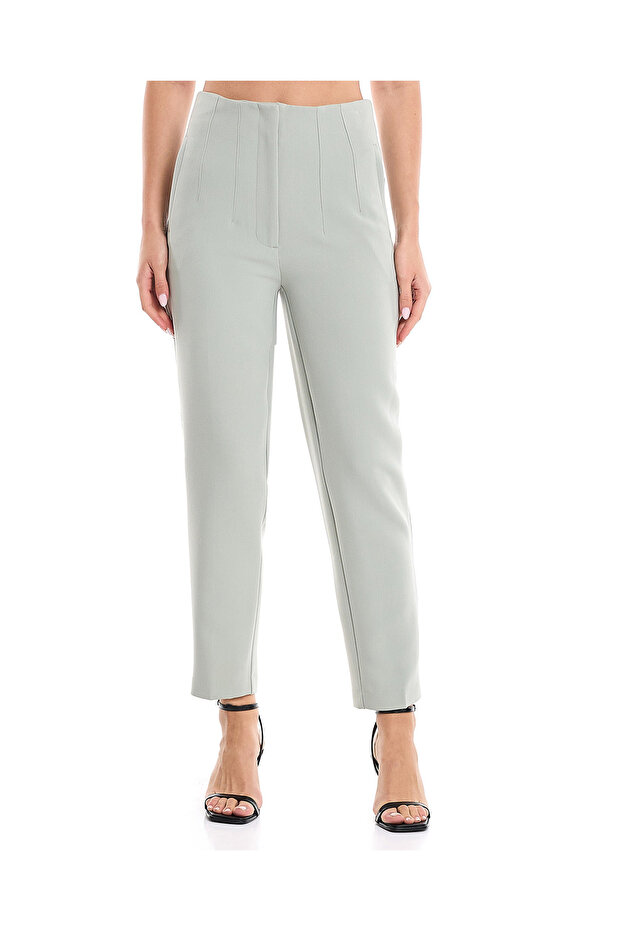 Solid Tapered Fit Trousers - 2