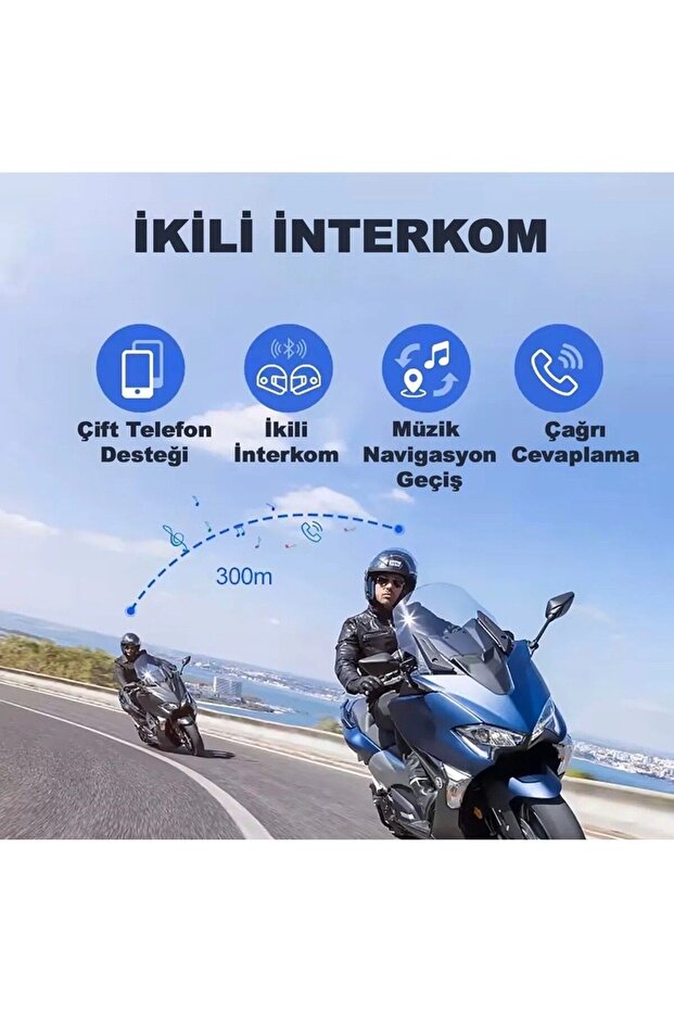 Helmet Y20 Kablosuz Earphone İntercom - 3