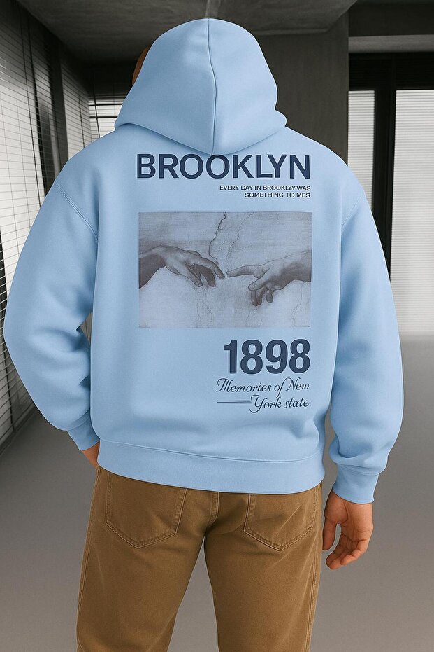 3 Yarn Combed Brooklyn Printed Sweatshirt