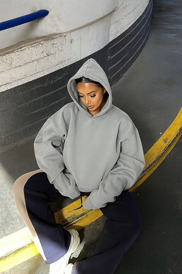 3-Thread Jersey Solid Color Unisex Sweatshirt