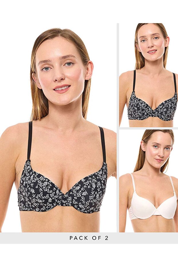 2 Pack Push-Up Bras
