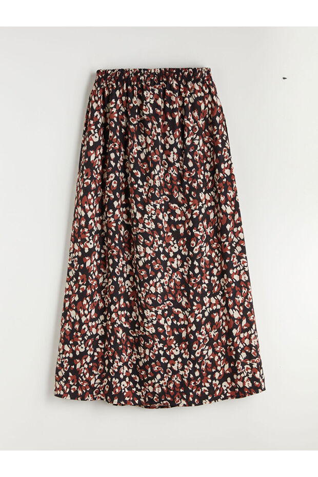 Timeless Recommendations from Timeless Store |   Patterned A-Line Skirt with Elastic Waist - 6