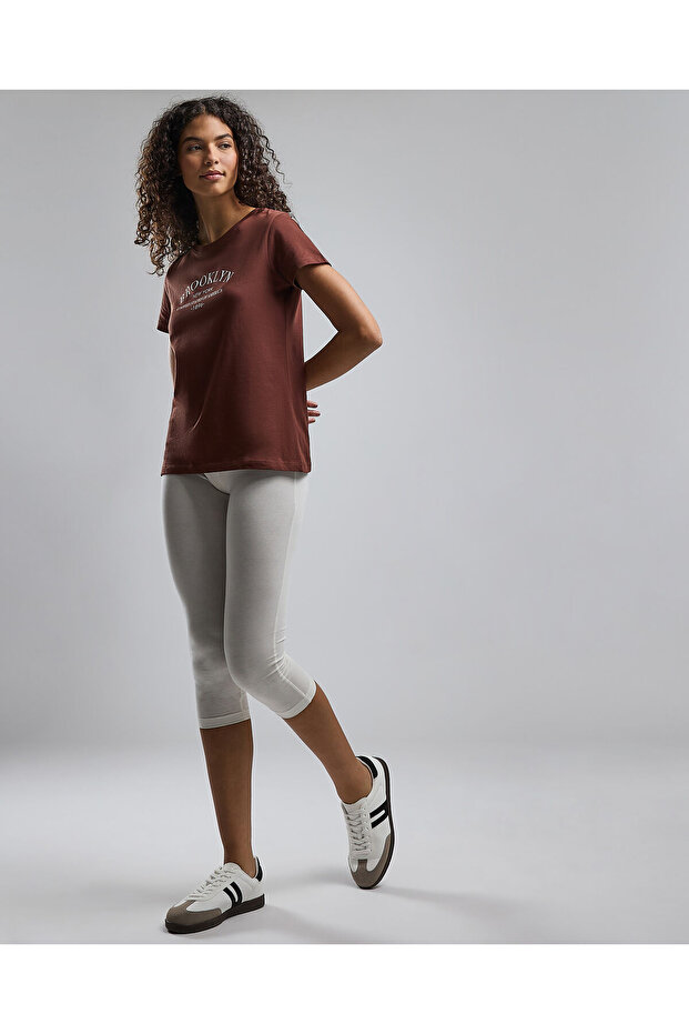 Solid 3/4 Leggings - 1