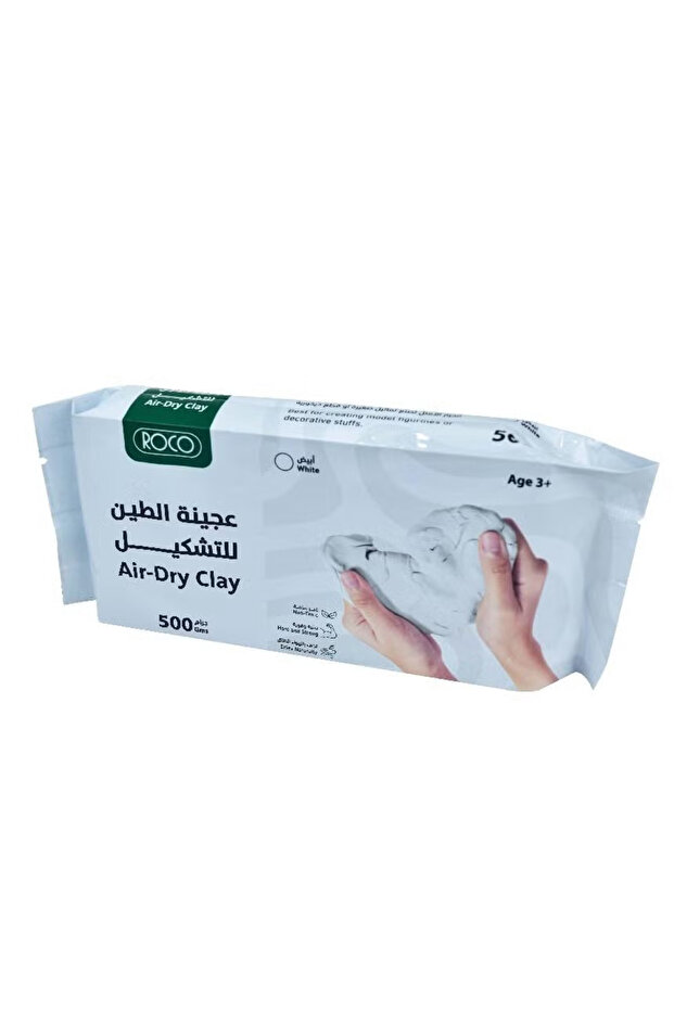 طين النمذجة المقسى بالهواء الأبيض