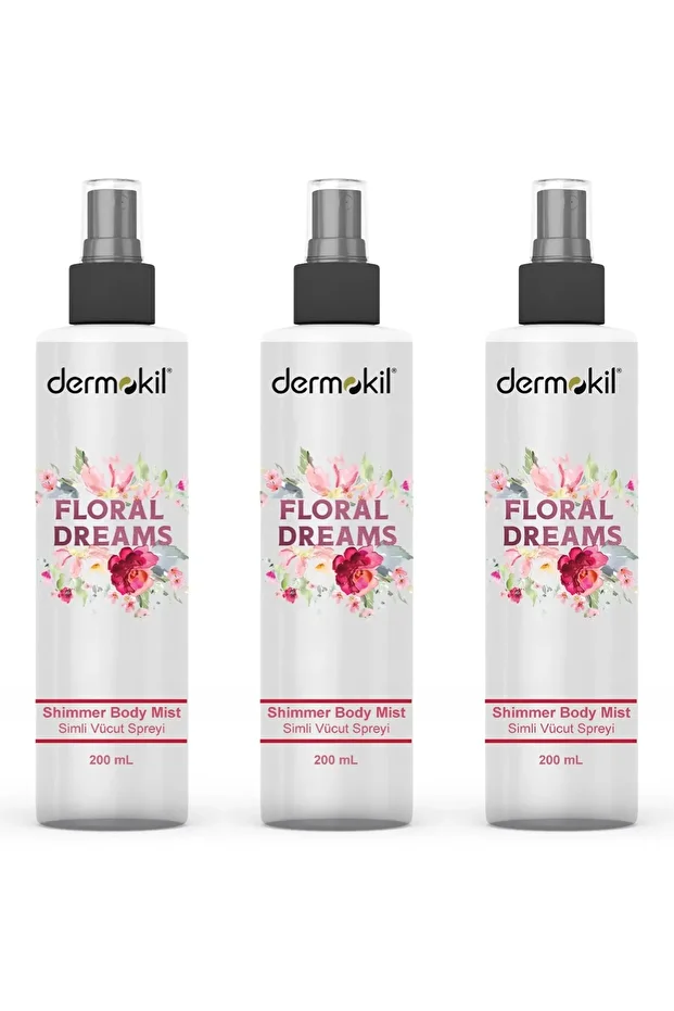 Floral Dreams Shimmer Body Sprey 200 mlx3Adet - 1