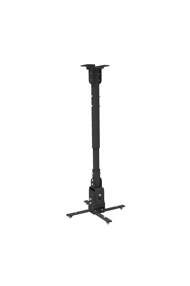 Skill Tech SH 02P Universal Projector Ceiling Mount – Adjustable 600–1100mm, Heavy Duty 25kg – Black
