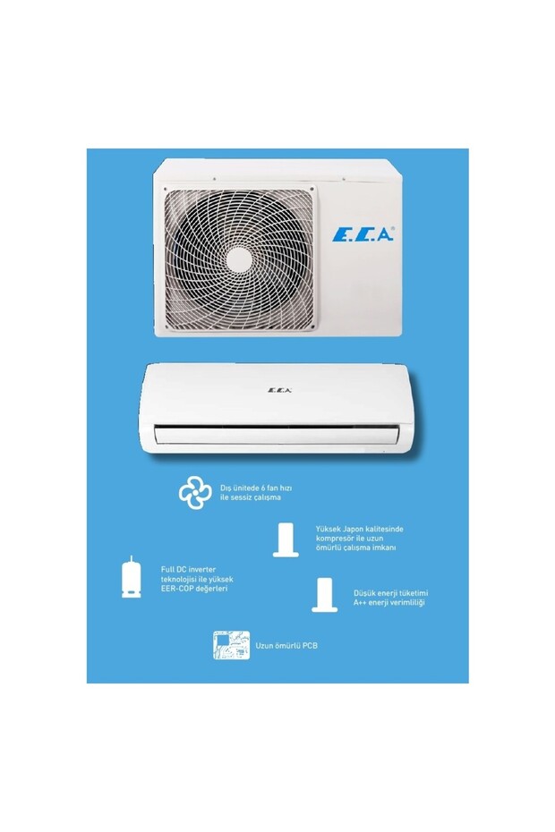 ECOTECH 12.000 BTU R32 A++ İNVERTER SPLİT KLİMA - 2