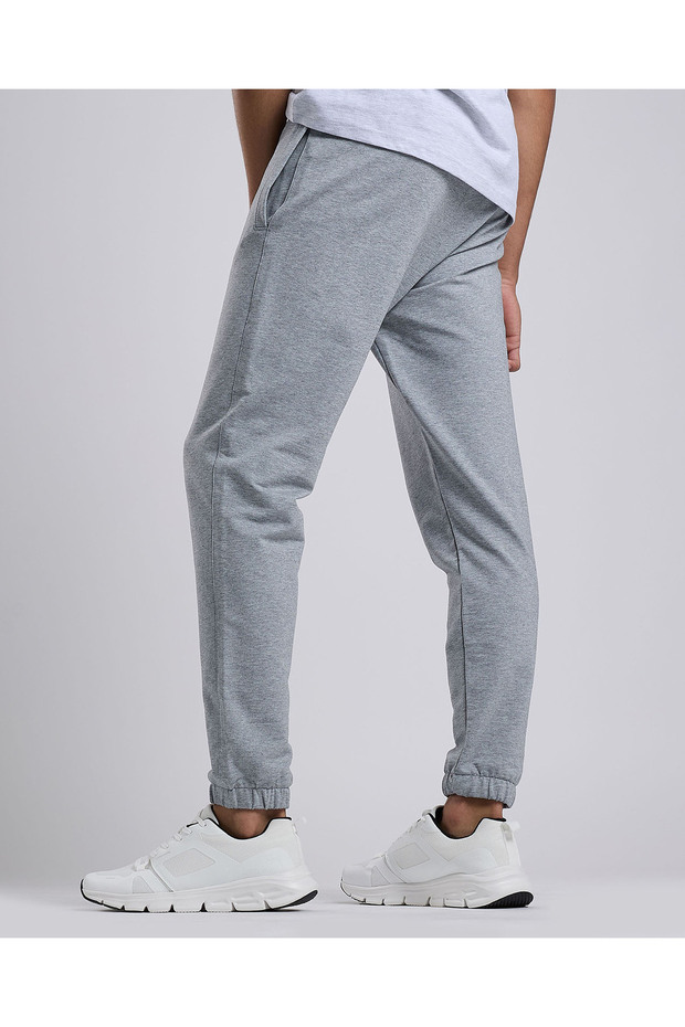 Solid Joggers with Drawstring Waist - 4