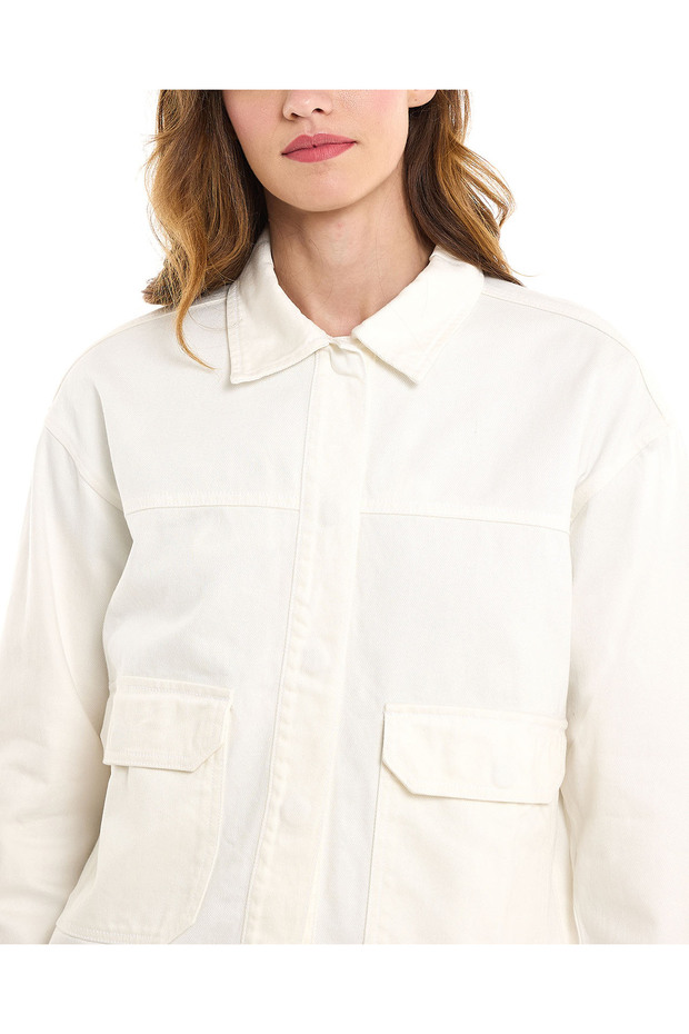 Solid Jacket with Button Closure - 5