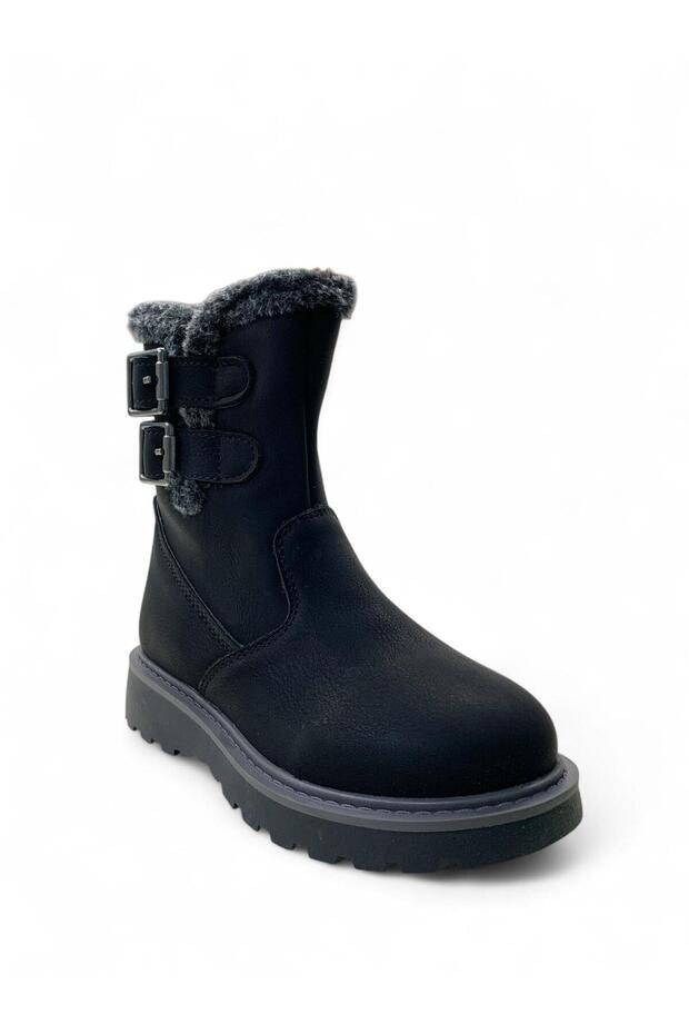 Buckle Kız Çocuk Siyah Bot - 2