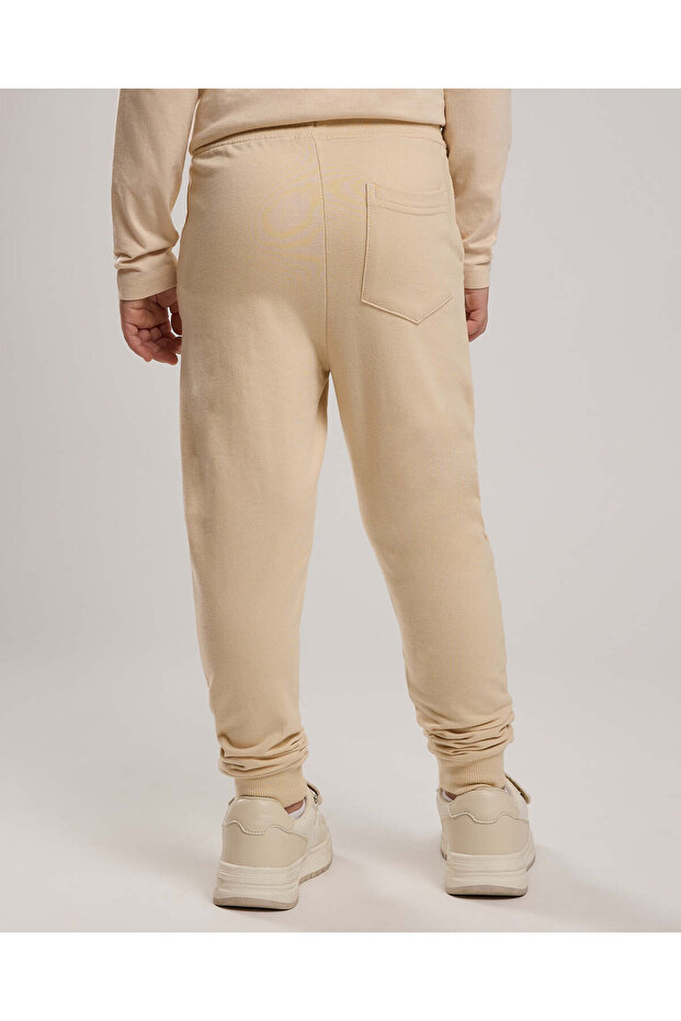 Solid Joggers with Drawstring Waist - 4
