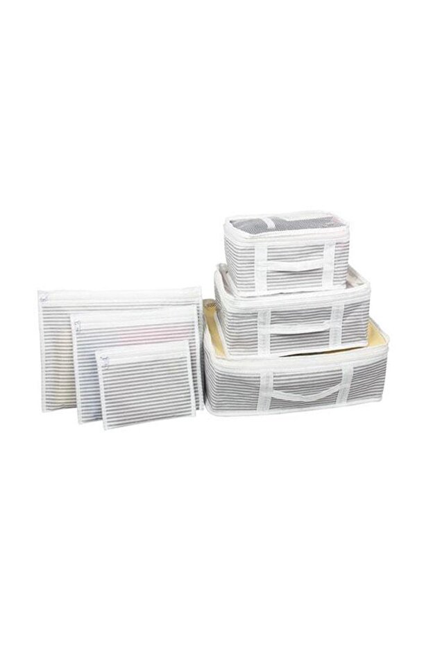 6-Piece Item Sorting Organizer Wardrobe Organization Set Clothing Storage Compartment