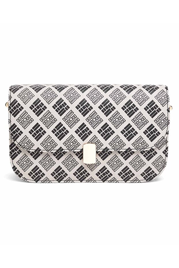 حقيبة كتف منقوشة - 1