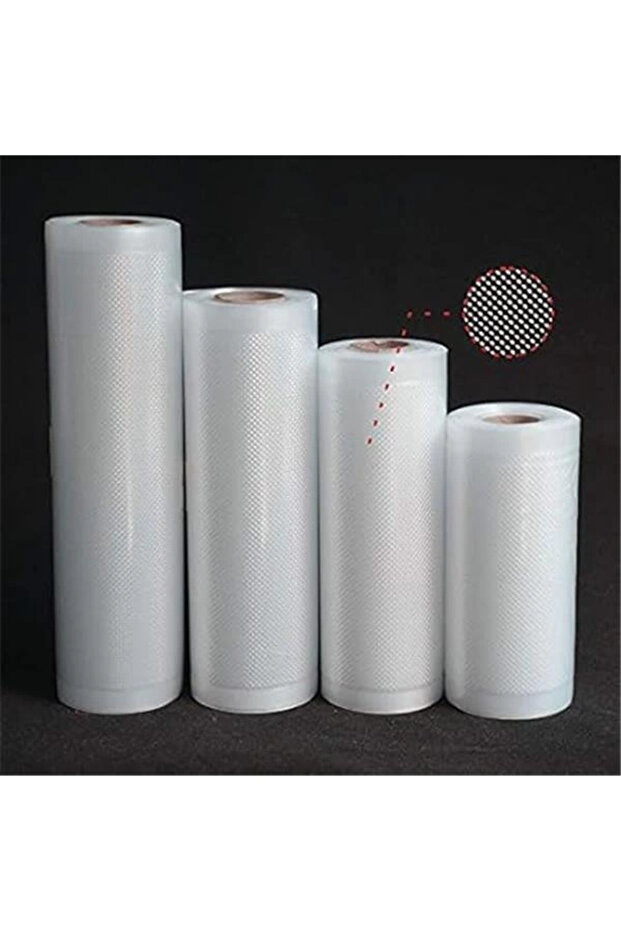 T.M.Q.G 10 Metre Tırtıklı Rulo Vakum Poşeti Torbası (SEÇENEKLİ) (20 cm) - 5