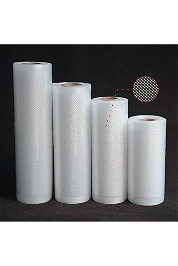 T.M.Q.G 10 Metre Tırtıklı Rulo Vakum Poşeti Torbası (SEÇENEKLİ) (20 cm) - 2