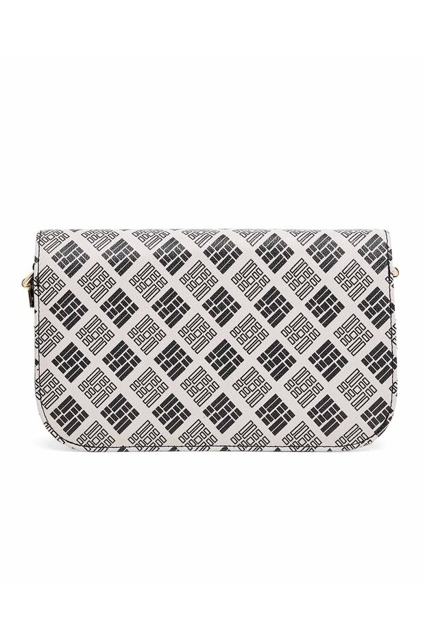 حقيبة كتف منقوشة - 3