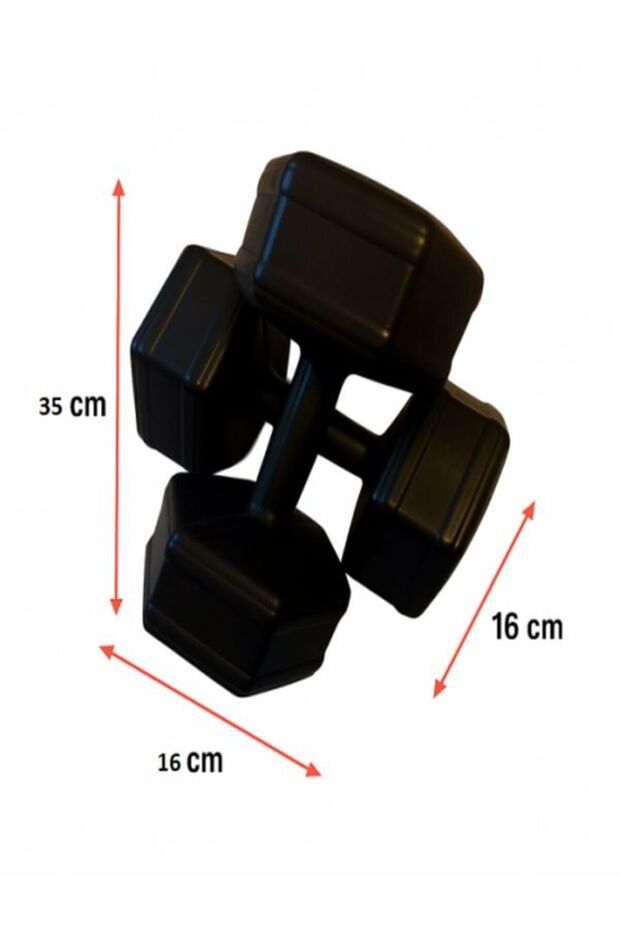 10 Kg X 2 Adet Toplam 20 Kg Dambıl Seti, Dumbell Set - 1
