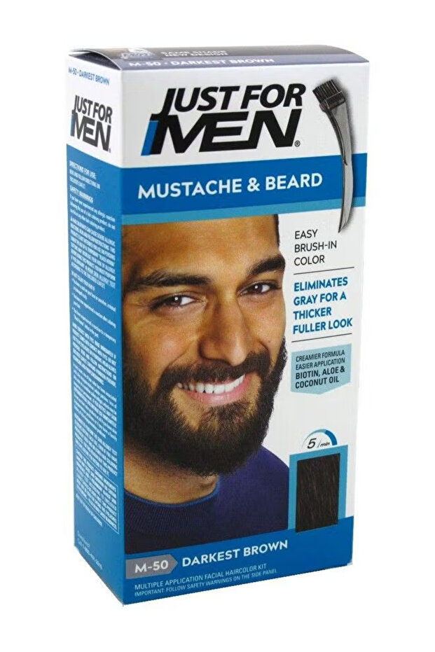 M-50 Darkest Brown Mustache & Beard