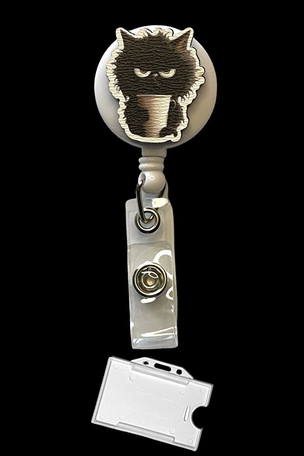 Grumpy Cat Pattern Badge Reel Yoyo – Reel Name Badge and Id Card Strap